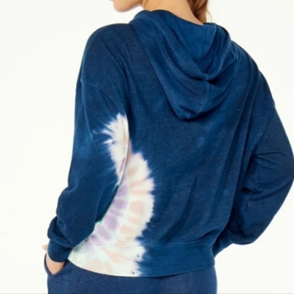 NWT Women's Wildfox Hadley French Terry Relaxed Fit Tie-Dye Hoodie - Picture 6 of 9